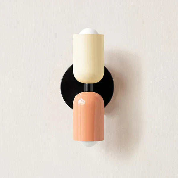 Modern Metal Cylinder LED Wall Sconce 2-Light Warm White