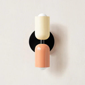 Modern Metal Cylinder LED Wall Sconce 2-Light Warm White