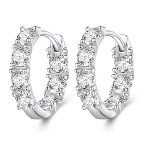 925 Sterling Silver Earrings with Pavé Setting CZ for Women