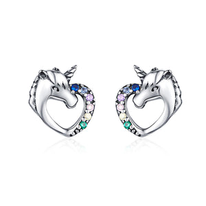 925 Sterling Silver Earrings with Oxidized Finish and Pavé Setting