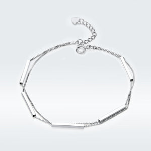 925 Sterling Silver Bracelet 20cm for Women