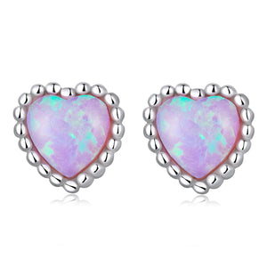 925 Sterling Silver Translucent Opal Earrings for Women