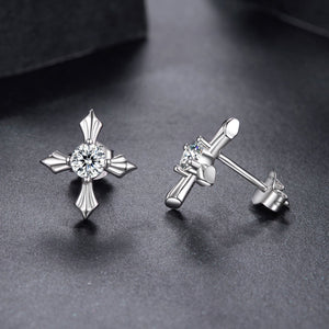 925 Sterling Silver 0.30 Carat Genuine Moissanite Earrings for Women