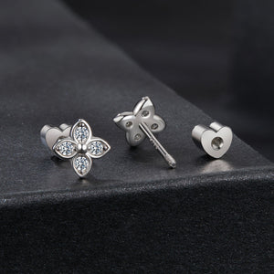 925 Sterling Silver Plated White Gold Moissanite Necklace 0.15cm for Women