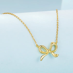 925 Sterling Silver Plated White Gold 40+5cm Adjustable Necklace for Women