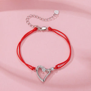 925 Sterling Silver White Gold Plated Bracelet with CZ Pavé Setting, 15+6cm Length for Women