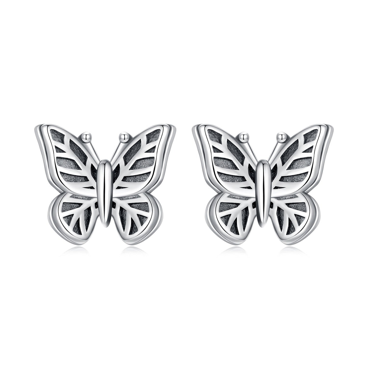 925 Sterling Silver Oxidized Silver Earrings for Women