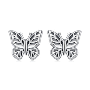 925 Sterling Silver Oxidized Silver Earrings for Women