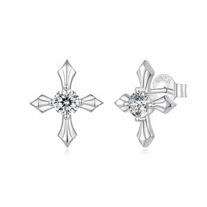 925 Sterling Silver 0.30 Carat Genuine Moissanite Earrings for Women