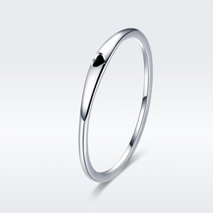 925 Sterling Silver Ring - Size 5.0, 2mm Width, S925 for Women