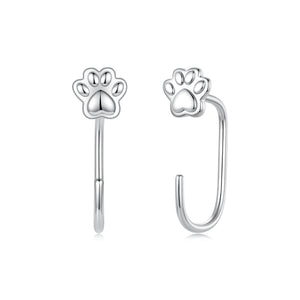 925 Sterling Silver Plated White Gold Earrings for Women