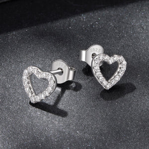 925 Sterling Silver Moissanite 0.10 Carat Earrings for Women