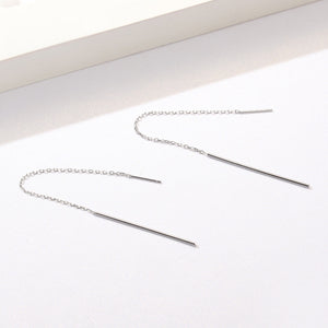 925 Sterling Silver Plated Platinum Earrings