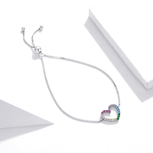 925 Sterling Silver Bracelet with Pavé Setting CZ