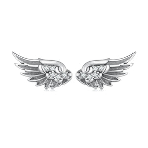 925 Sterling Silver Oxidized Pavé CZ Earrings