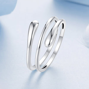 925 Sterling Silver Oxidized Silver Adjustable Rings
