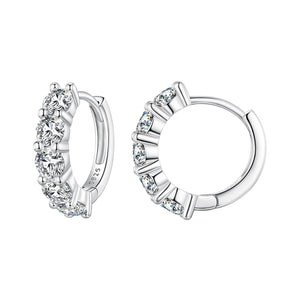 925 Sterling Silver 0.20 Carat Moissanite Earrings for Women
