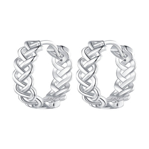925 Sterling Silver Earrings with Platinum Plating for Women