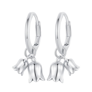 925 Sterling Silver Earrings for Women 20*10mm Oxidized Jewelry