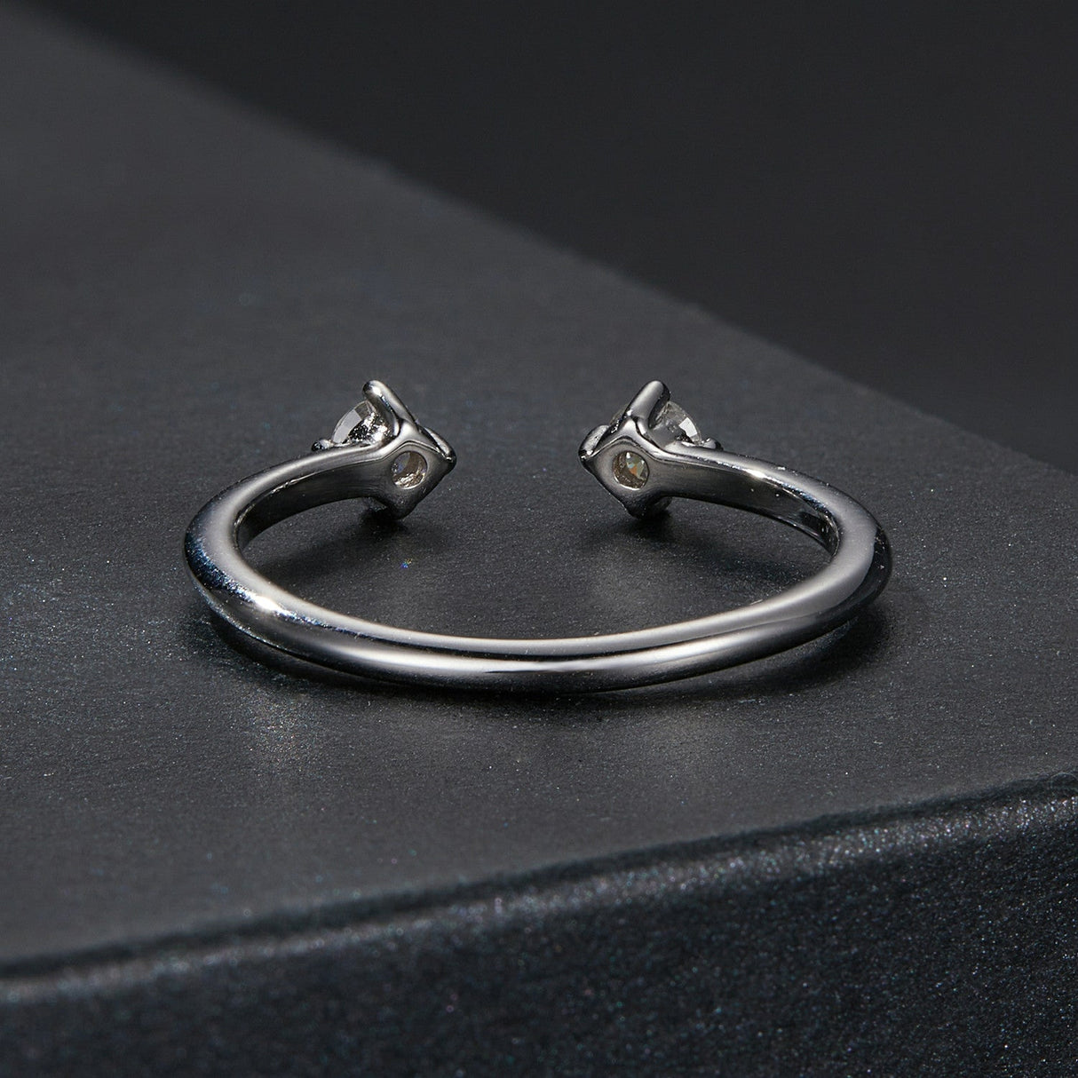 925 Sterling Silver Moissanite Ring Size E for Women