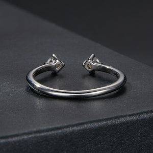 925 Sterling Silver Moissanite Ring Size E for Women