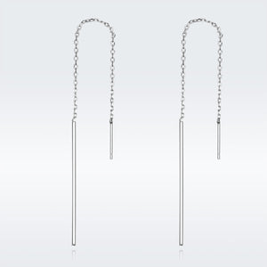 925 Sterling Silver Plated Platinum Earrings
