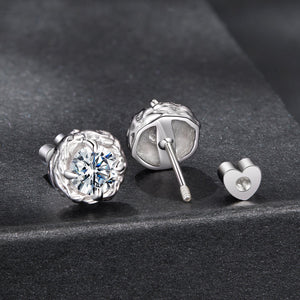 925 Sterling Silver 0.5 Carat Moissanite Earring for Women