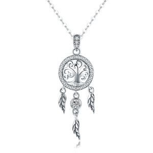 925 Sterling Silver Necklace 36-45cm with Pendant for Women