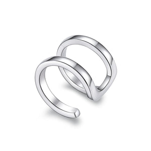 925 Sterling Silver Earrings 1.2*0.8cm with Platinum Plating for Women
