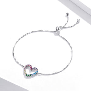 925 Sterling Silver Bracelet with Pavé Setting CZ