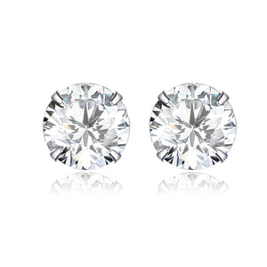 925 Sterling Silver Earrings with Pavé Setting CZ
