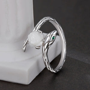 925 Sterling Silver White Gold Plated Ring with Cubic Zirconia for Women