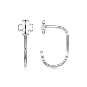 S925 Silver Brass and White Gold Plated 1.4cm Earrings for Women