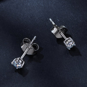 S925 Sterling Silver 3mm Moissanite Earrings for Women
