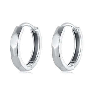 925 Sterling Silver Earrings 1.3*0.3cm for Women