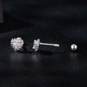 925 Sterling Silver Moissanite 0.15ct Earrings for Women