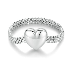 925 Sterling Silver 2.5mm Width Ring for Women