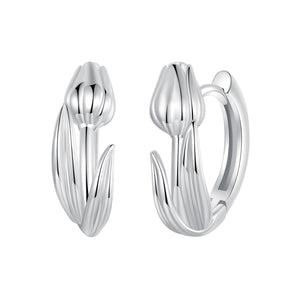 925 Sterling Silver White Gold Plated Earrings for Women