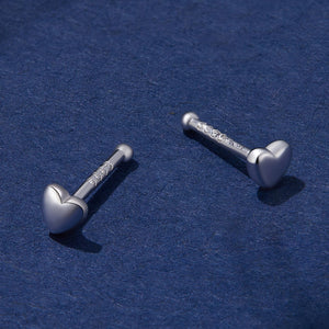 999 Platinum-Plated S925 Silver Earrings