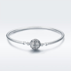 925 Sterling Silver SCB Bracelet Style Nan Size 17.0 for Women