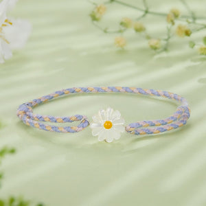 925 Sterling Silver Plated Platinum Deep Seashell Bracelet 24cm Adjustable for Women