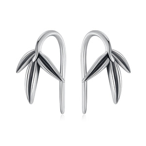 925 Sterling Silver Oxidized Silver Earrings for Women