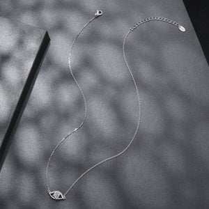 925 Sterling Silver Moissanite Necklace 40+5cm in Length for Women