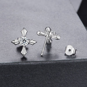 925 Sterling Silver 0.30 Carat Genuine Moissanite Earrings for Women