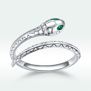 925 Sterling Silver Oxidized Pavé Setting CZ Slim Ring for Women