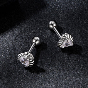 925 Sterling Silver Moissanite 0.15ct Earrings for Women