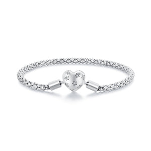 925 Sterling Silver Oxidized Silver Bracelets 17.0 Size with CZ for Women