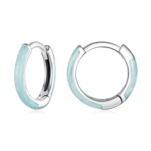 925 Sterling Silver Enamel Oxidized Earrings for Women