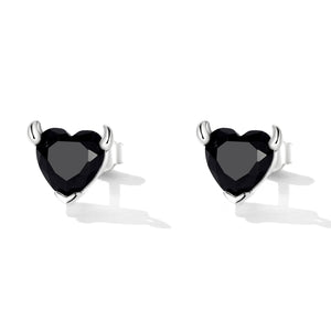 925 Sterling Silver Oxidized CZ Earrings for Women