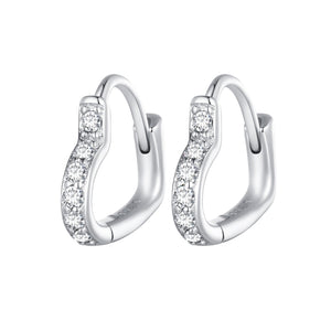 925 Sterling Silver Earrings with Pavé Setting CZ for Women